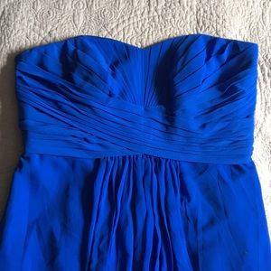 Davids Horizon Bridesmaids Long Chiffon Strapless